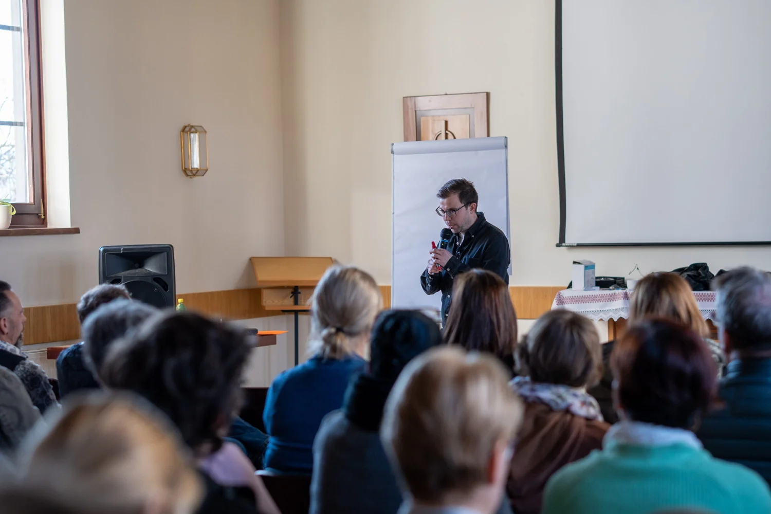 Christian Wirth bei einem Seminar