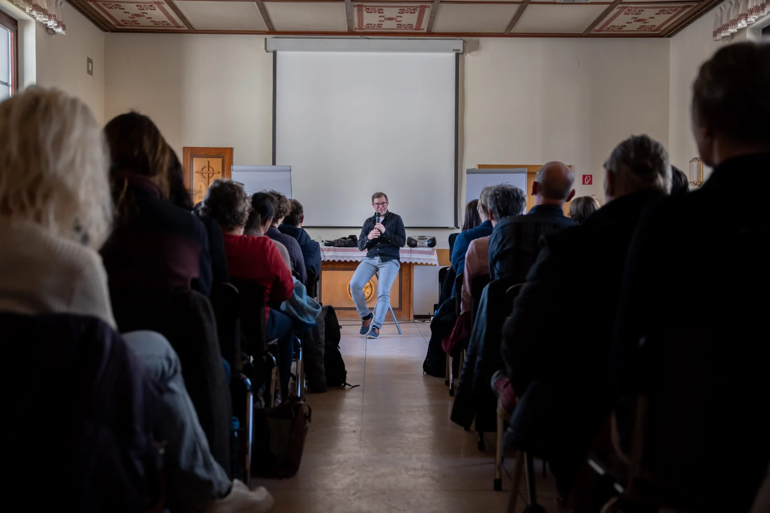 Christian Wirth bei einem Seminar